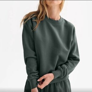 Mate the Label Shrunken Crew Sweatshirt in Thyme